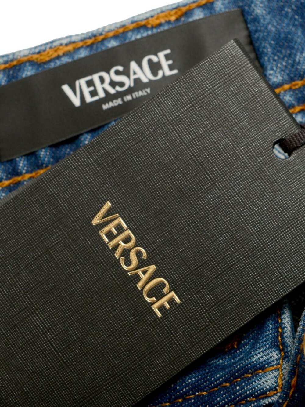 Versace Women's Medium Blue Denim A-Line Mini Skirt US M IT 42 - Picture 5 of 5